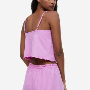 Ensemble de survêtement décontracté 2 pièces pour femme : haut à col licou et pantalon à cordon de serrage, idéal pour le sport et la détente - Product Image 3