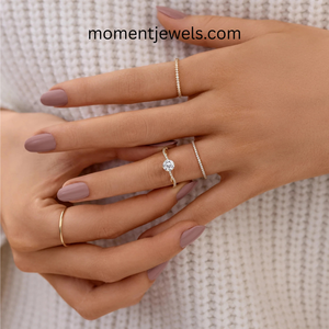 Anillo de Compromiso de Plata de Ley 925 con Circonita, Chapado en Oro, Anillo de Boda Trenzado para Mujer - Product Image 5