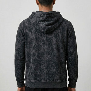 Sweat-shirts à capuche oversize pour hommes, effet délavé, haute qualité, style streetwear - Product Image 4