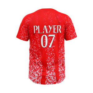 Camiseta de Béisbol Personalizada con Logotipo de Alta Calidad, Impresión Frontal, 100% Poliéster, Tejido Transpirable, Secado Rápido, Antibacteriana, para Softbol - Product Image 5