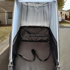 Poussette pour animaux de compagnie, remorque pour vélo, cadre en alliage d'aluminium, léger, suspension indépendante - Product Image 6