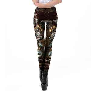 Women's High Elastic 3D Printed Seamless Knitted <b>Leggings</b> Sexy Streetwear Fitness Pants with Logo at Waist Premium Quality - Product Image 4
