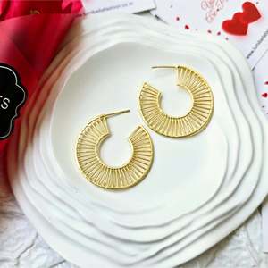 18K <b>Solid</b> <b>Gold</b> <b>Huggie</b> Hoop Earrings with Pearl and Diamond Accents - Product Image 1