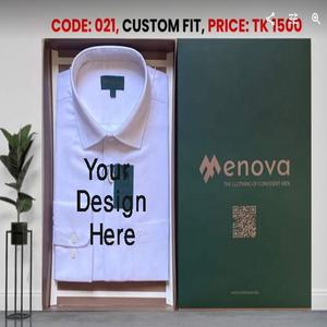 Camisa de vestir formal de manga larga de Algodón 100% con logotipo personalizado para hombre, informal, elegante, antiarrugas, de talla grande XXL, paquete individual para - Product Image 6