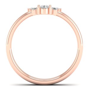 แหวนหมั้นเงินแท้ 925 REYES ปรับแต่งได้ ดีไซน์คลาสสิก ประดับเพชรโมอิสซาไนต์  ของขวัญวันครบรอบ เครื่องประดับคุณภาพสูง - Product Image 4