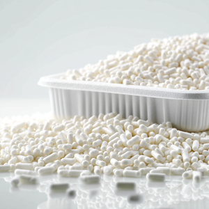 Composé de feuilles de mousse EPS PS alternative de qualité alimentaire PBAT PLA pour plateau alimentaire thermoformable, biodégradable, compostable, haute rigidité - Product Image 1