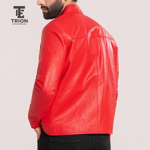 Veste en cuir véritable pour homme, tendance, design personnalisé, style décontracté, fermeture éclair, haute qualité, nouvelle collection, en peau de mouton - Product Image 6