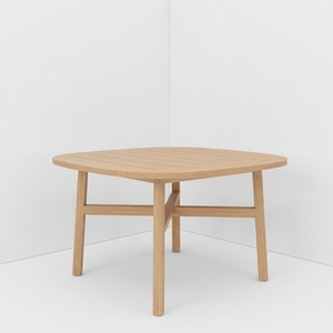 Mesa de Comedor Cuadrada Redondeada de Madera de Teca Grado A Personalizada para Exteriores, Proyecto de Patio para Hotel o Villa, Directo del Fabricante de Jepara - Product Image 4
