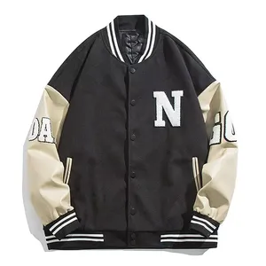 Wholesale Custom Varsity Jacket OEM Manufacturer Private <b>Label</b> Supplier Bulk Production 400GSM Thick Wool Winter Jacket - Product Image 5