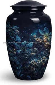 Vente chaude de haute qualité belle conception en laiton adulte urnes funéraires pour cendres urnes faites à la main urnes funéraires - Product Image 4