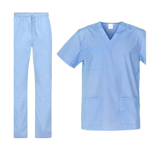 PK ODM Medical Regular <b>Scrub</b> Men's Jogger <b>Scrubs</b> Set-Comfortable Woven Twill Fabric Customized Color Design - Product Image 2