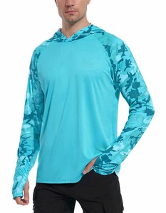 Sudadera con Capucha de Pesca Unisex de Manga Larga, Protección Solar, Rendimiento en Exteriores, Poliéster, Impermeable, Transpirable, Secado Rápido, con UPF 50+ - Product Image 4