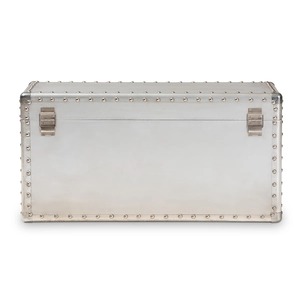 Caja de metal plateada multiusos, ideal para almacenamiento de documentos en el hogar u oficina y para guardar artículos esenciales diarios, procedente de la India. - Product Image 2