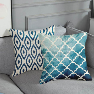 Housses de coussin carrées modernes en tissu doux teint, écologiques, toucher confortable, coutures impeccables, variété de couleurs pour chambre, maison, hôtel - Product Image 2