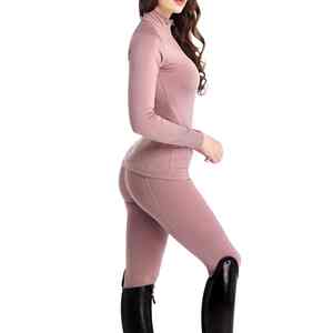 Pantalones de equitación profesionales con parches reforzados en las rodillas, equipo duradero y elegante para jinetes competitivos y recreativos. - Product Image 2