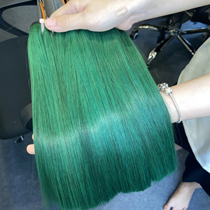Cheveux bruts vietnamiens purs Os vert Extensions de cheveux raides Perruque frontale lisse et soyeuse Cuticule Cheveux alignés Prêt à expédier - Product Image 1