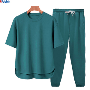 Conjunto de Verano de 2 Piezas, Camiseta de Manga Corta y Pantalones Deportivos para Hombre, Ropa Informal y Elegante, Unisex, Personalizada con Impresión por Transferencia de Calor, Transpirable - Product Image 5