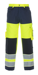 Two Tone Hi-<b>Vis</b> Safety <b>Trousers</b> Reflective <b>High</b> Visibility <b>Work</b> Pants Custom Logo Industrial Workwear <b>Trousers</b> - Product Image 6