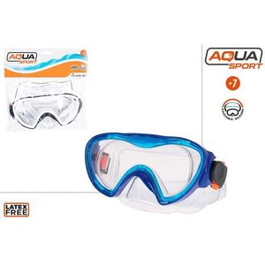 Maschera da nuoto Aqua Sport Junior +7 diottrie con telaio in silicone antiappannamento per bambini, sport acquatici - Product Image 1