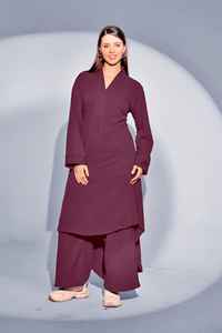 Conjuntos coreanos paquistaníes importados Kurtis | Top plisado | Ajuste de tallas XL a 5XL | Elegante, cómodo y listo para viajar - Product Image 5