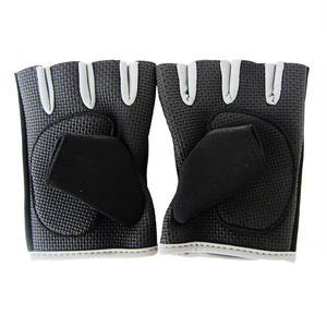 Gants de musculation unisexes personnalisables en cuir PU léger, demi-doigts, avec fermeture auto-agrippante, vente en gros d'usine - Product Image 4