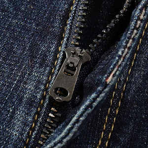 Jean baggy coupe bootcut respirant pour homme, nouvelle mode, style streetwear oversize, inspiré du hip-hop, en denim 100% coton tissé - Product Image 5