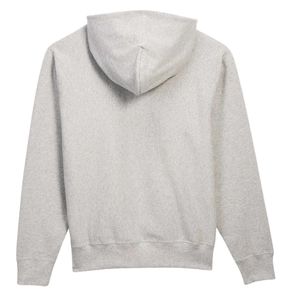 Sudadera con Capucha de Felpa de Corte Holgado en Color Gris Jaspeado, Sudadera con Capucha de Mezcla de Algodón Suave, Informal, Cálida, Unisex, Estilo Urbano - Product Image 2