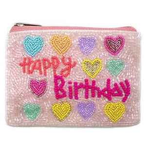 In Dolly We Trust Embroidered Coin <b>Purse</b> With <b>Pink</b> Boot Design Zipper Closure Vintage Style Handmade For Women - Product Image 4