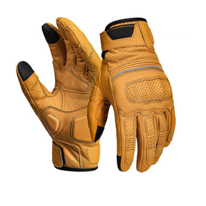 Gants de moto en cuir personnalisés à votre propre design - Meilleur prix - Écologiques, légers, respirants, à doigts complets - Product Image 5