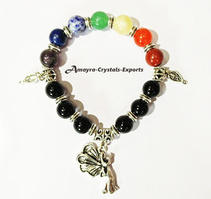 Pulsera de Obsidiana Negra con Amuleto de Caballo, Joyería de Ágata Hecha a Mano, Regalo de Boda, Amayra Crystals Exports - Product Image 6