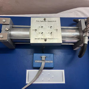 Appareil de mesure de contrainte et déplacement pour cylindres minces, équipement de laboratoire d'ingénierie mécanique pour l'étude des récipients sous pression, banc de haute précision, garantie 1 an - Product Image 1