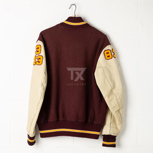 Custom Letterman Varsity <b>Jackets</b> Wool Body Genuine Leather Sleeves Winter Wear <b>Smart</b> and Stylish <b>Men's</b> <b>Jacket</b> - Product Image 5