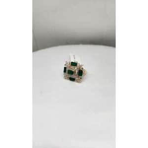 Bague de fiançailles de luxe pour femme en diamant naturel de haute qualité 14K, clarté SI, petits diamants, certifiée IGI, plaquée rhodium - Product Image 2