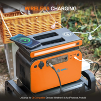 Vente en gros 500W Centrale électrique portable Chargeur solaire extérieur haute capacité