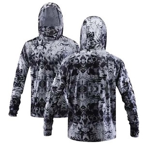 Chaqueta de Pesca con Capucha, Sublimada en Rojo, Unisex, de Secado Rápido, UPF 50, Poliéster, Manga Larga, para Adultos, Ropa de Exterior - Product Image 6