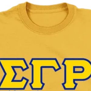 เสื้อยืดพิมพ์ลาย Sigma Gamma Rho วันก่อตั้ง สีทอง แขนสั้น คอกลม สำหรับผู้หญิง ลายกราฟิกสมาคมนักศึกษากรีก แบบสั่งทำพิเศษ - Product Image 5