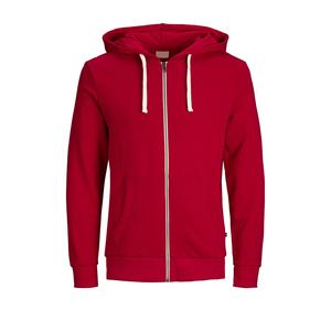 Sweat-shirt à capuche gris pour homme, coupe classique, 100% coton molletonné, pull décontracté avec poche avant, coupe-vent d'hiver, écologique - Product Image 3