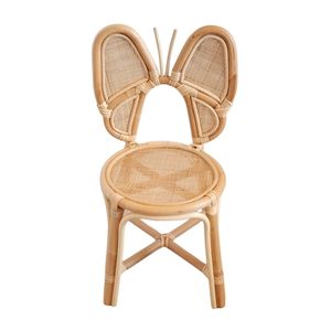 Hot Sale Butterfly Rattan Toddler Chair Children Furniture Kids Room Sustainable Woven Material Toddler <b>Armchair</b> Factory Price - Product Image 1
