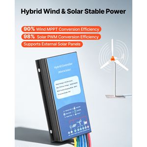 Kit générateur éolien 1000W 12V avec 3 pales et contrôleur hybride éolien/solaire pour usage domestique - Product Image 4