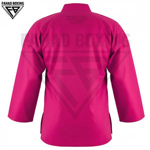 Ropa de Karate y Artes Marciales de Color Rosa, Diseño Único y Cómodo, Hecho en Pakistán, Precio al por Mayor, Impreso en Poliéster y Algodón - Product Image 4