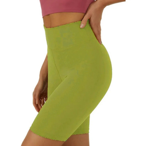 OEM Women Gym <b>Shorts</b> Seamless High Waist Butt Lift Fitness Running Quick Dry Sweat Wicking Plus Size Custom Logo Print - Product Image 6