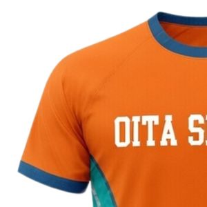 เสื้อเจอร์ซีย์เน็ตบอลแบบซับลิเมชั่นสีส้มเขียวขจีสำหรับทุกเพศ ผลิตจากโพลีเอสเตอร์น้ำหนักเบา เหมาะสำหรับกีฬาและการฝึกซ้อม ทีมแข่งขัน และการเล่นกีฬา - Product Image 3