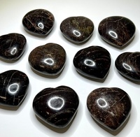 Usine directe Offre Spéciale Hessonite grenat cristal coeur palmier pierre Folk fête de mariage cadeau décor Art Style indien Agate