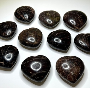 Usine directe Offre Spéciale Hessonite grenat cristal coeur palmier pierre Folk fête de mariage cadeau décor Art Style indien Agate - Product Image 2
