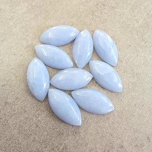 Opale rose naturelle, taille marquise, cabochon à dos plat, calibrée, qualité AAA, certifiée par un tiers, Rajasthan, toutes tailles disponibles - Product Image 6