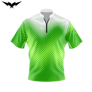 Maillot de bowling respirant unisexe, imprimé par sublimation, motif personnalisé, 100% polyester, couleurs personnalisées, manches courtes - Product Image 5