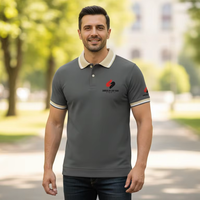 Chemise Homme en Piqué 100% Coton, Unie, Écologique, Broderie Frontale, Manches Courtes, Coupe Slim, Décontractée et Professionnelle, Logo Personnalisé, OEM, Vente en Gros