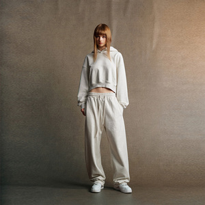 เสื้อฮู้ดไหมพรมกำมะหยี่เนื้อหนัก 380gsm คุณภาพสูง ผลิตตามสั่ง พร้อมปักโลโก้ 100% ผ้าฝ้าย ทรงยาว สไตล์ Y2K สำหรับฤดูหนาว เหมาะสำหรับสตรีทแวร์ ขายส่ง - Product Image 1