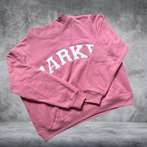 Sweat-shirt rose oversize à col rond PARKE avec imprimé lettres Ark, pull en molleton unisexe à manches longues, vêtement d'automne - Product Image 4