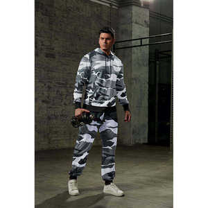 Ensemble pantalon et sweat à capuche camouflage haute visibilité pour homme, certifié CE, respirant, en polyester, impression numérique, confortable, mode travail - Product Image 5